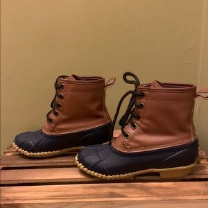 Khombu kids (Montana) Thermalite Boots - Brown and Navy